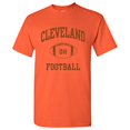 thumbnail image 1 of Cleveland Classic Football Arch Basic Cotton T-Shirt - Medium - Orange, 1 of 6