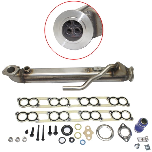 EGR COOLER Compatible with FORD E-SERIES PICKUP 04-10 KIT, w/ Straight Tube