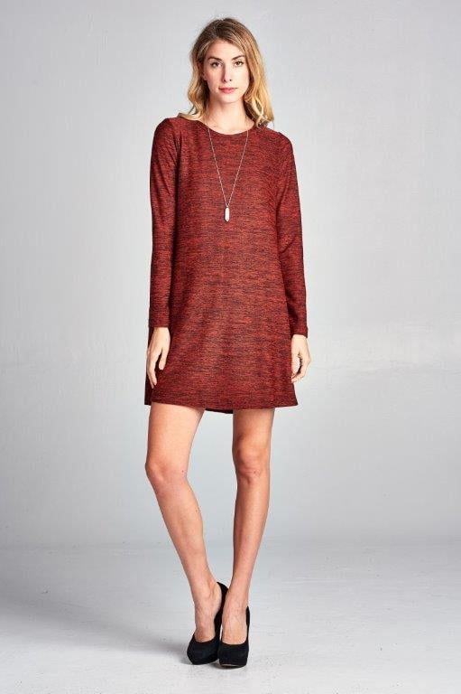long sleeve sweat dress