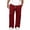 Wine, variant on ShomPort Men's Sweatpants with Flap Pockets Fleece Cargo Pants Workout Wide Leg Open Bottom Casual Joggers