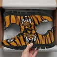 thumbnail image 3 of Customuart Tiger Print Shoes Men Running Shoes,Orange Sneakers Black Size 7.5, 3 of 5