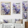 thumbnail image 4 of Designart "Dreams Of Pastel Lilacs In Purple And Gold II" Lilacs Floater Framed Wall Decor, 4 of 5