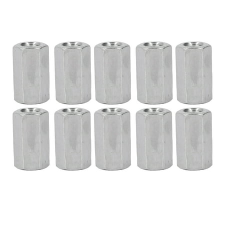 

Connector Nuts Durable Coupling Nut Rustproof Firm Connection Thread Extension 10Pcs For Household