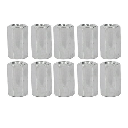 

Connector Nuts Durable Coupling Nut Rustproof Firm Connection Thread Extension 10Pcs For Household