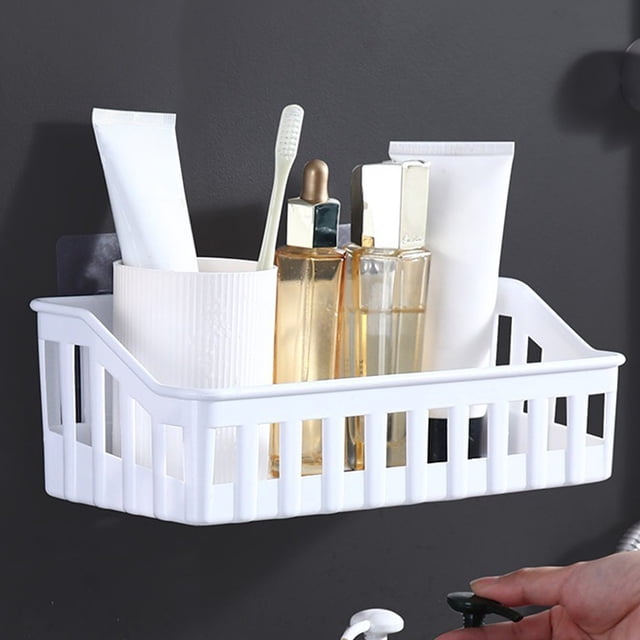 Estante De Ba O Sin Perforaciones, Cesta Colgante Para Ducha, Almacenamiento De Champ , Dise O Inoxidable F Cil Instalaci N, Aspecto Moderno, Ideal Para Ba O O Inodoro, Organiza Art Culos