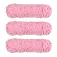 thumbnail image 1 of Unique Bargains Chenille Polyester Velvet Pink Yarn, 3 Skeins, 1 of 7