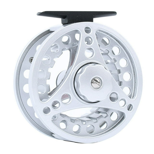 Moulinet de Pêche à la Mouche en Aluminium, Accessoire Portable à Main, Roue en Aluminium Portable, Matériel de Pêche en Eau Salée, Moulinets pour Lac, Type Professionnel pour Apprenant 1