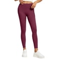 thumbnail image 3 of Liuinsasek Women's Tight Fit Hip-lifting Yoga Pants Stretchy High Waist Mesh Side Pockets Sports Fitness Pants Comfy Everyday Wear, 3 of 7
