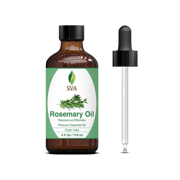 Aceite Esencial de Romero SVA 118 mL con gotero para cabello y piel