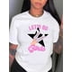 thumbnail image 1 of Camiseta De Verano Para Mujer, Moda Informal, Ropa Cómoda, Camisetas De Manga Corta MStar & Letter Print Casual Sports T-shirt, Short Sleeve Crew Neck Spring & Summer Top, Women's ClothingFather's D, 1 of 6