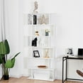 thumbnail image 3 of Modern 6-Tier Oak Bookshelf: Stylish, Sturdy, and Versatile, 3 of 3