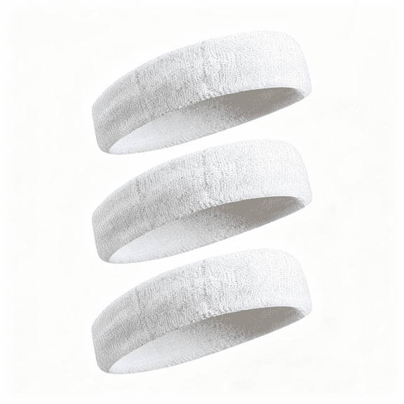 TELOLY Sweatbands Sports Headband for Men&Women-Moisture Wicking Athletic Cotton Terry Cloth Sweatband for Tennis,Basketball,Running,Gym,Working Out