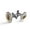 Color 2, variant on Men's Classic Stainless Steel, Leopard Spots Butterfly Flowers Cufflinks Business Wedding Shirts, Black