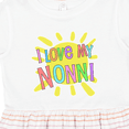 thumbnail image 4 of Inktastic I Love My Nonni Sun and Rainbow Letters Girls Toddler Dress, 4 of 5