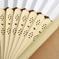 thumbnail image 6 of 30/20/16/10/5Pcs Creative Carving Craft Vintage Chinese Paper Fans Bamboo Hand Held Folding Fans for Wedding, Party, DIY Decoration, 6 of 9