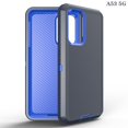 thumbnail image 3 of For Samsung Galaxy A53 5G / SM-A536 Heavy Duty Shockproof Armor Protective Hybrid Case Cover With Clip Blue/Blue, 3 of 4