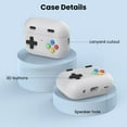 thumbnail image 4 of Funda protectora para AirPods Pro 2 con diseño retro de consola de videojuegos portátil. Funda protectora de silicona con llavero y cordón, 4 of 6