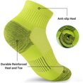 thumbnail image 2 of Ankle Socks Womens Athletic Thick Cushioned Running Hiking Low Cut 5-Pairs, 2 of 6
