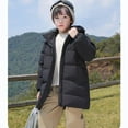 thumbnail image 5 of CYRBOKO Boys Puffer Coats, Mid-length Full Zip Cotton Thermal Winter Outerwear Black Size 3-4 T, 5 of 8