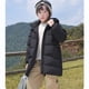 thumbnail image 5 of Parkas de manga larga unisex, chaqueta de plumón de color liso, mediana a larga, informal, gruesa, de invierno, blanca, con capucha, de manga larga, abrigo de poliéster para niños., 5 of 8