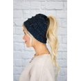 thumbnail image 3 of SURJDE Women's Beanie Ponytail Messy Bun BeanieTail Multi Color Ribbed Hat Cap, 3 of 4