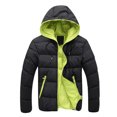 thumbnail image 1 of Munlar Venustas Heated Vests And Jackets- Fashion Casual Autumn And Winter Color Contrast Thick Hooded Cotton Men Coats Winter Christmas Winter Coat Clearance, 1 of 2