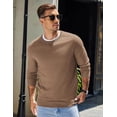 thumbnail image 2 of COOFANDY Mens Sweater Crewneck Pullover Long Sleeve Lightweight Sweater Plain Knit Silm Fit, 2 of 9