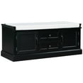 thumbnail image 3 of Storage Bench, Wood Shoe Bench with 2 Drawers, 2 Cabinets and Removable Cushion, 3 of 8