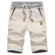 thumbnail image 3 of Pantalones cortos deportivos de verano para hombre, pantalones cortos casuales de algodón y lino, pantalones cortos de playa, bermudas masculinas, pantalones de marca clásicos casuales, 3 of 5