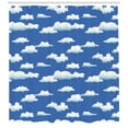 thumbnail image 3 of Ambesonne Cloud Shower Curtain, Computer Drawn Clouds, 69"Wx75"L, Cobalt Blue Pale Blue, 3 of 3