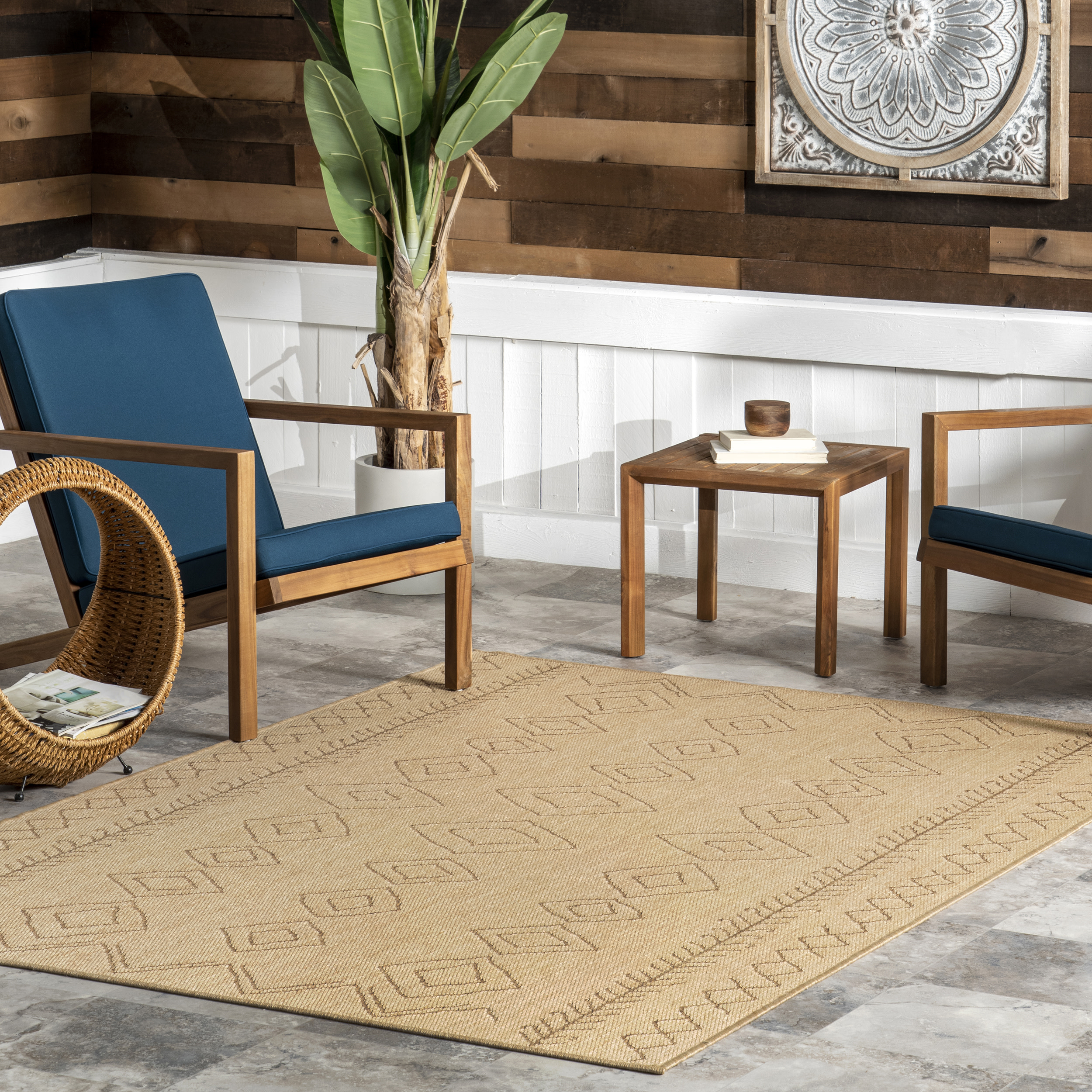 Couristan Outdoor Escape Sea Water Indoor / Outdoor Area Rug, Ocean ...