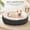 Charcoal, variant on 36 Inch Large Donut Dog Bed for Big Dogs - Calming Round Pet Bed with Removable Cover, Washable Plush Faux Fur, Fits Pets up to 80 lbs, Charcoal