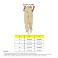 thumbnail image 4 of Women Sweatpants Adjustable Cord Lock Loose Fit Comfortable Women Sport Trousers for Daily Wear Khaki S, 4 of 4