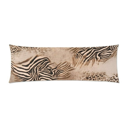 Mkhert Stripes Leopard And Zebra Body Pillowcase Pillow Protector
