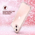 thumbnail image 5 of ULAK Phone Case for iPhone 13, Sturdy Rugged Hybrid Heavy Duty Shockproof Clear Case for Apple iPhone 13 6.1 inch 2021, Crystal Glitter, 5 of 9