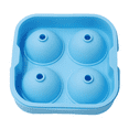thumbnail image 1 of Molde para hacer bolas de hielo - Bandeja de hielo flexible - Esferas redondas de bolas de hielo para whisky, 1 of 5