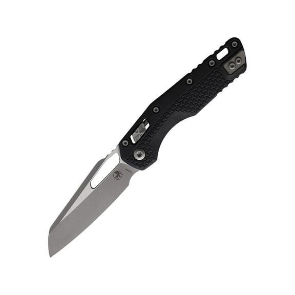 Microtech MSI Pocket Knife 3.88" Sheepsfoot Bohler M390MK Apocalyptic Blade Polymer Handle Black