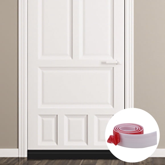 Door Stopper for Interior and Exterior Doors—Adjustable Bottom Seal with Silicone Weather Stripping for Noise Reduction and Air Prevention