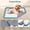 Gray, variant on Black Silicone Dog Pee Pad Holder with 4 Clips, Fits 24"x24" Training Pads, Non-Slip High Edge Tray for Puppy Potty Training, Easy Clean
