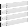 thumbnail image 1 of Separador de cajones DUCOO, 4 unidades, ajustable, bambú, color blanco, 1 of 7