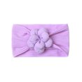 thumbnail image 2 of NAISIBABY Baby Boys Girls Headbands, Solid Color Sweet Flower No Slip Cute Stretch Elastic Headdress Purple Free Size, 2 of 4