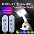 thumbnail image 2 of mini Lámpara De Lectura Magnética 8LED 6LED Interruptor Táctil Cableado Gratis RGB Techo Atmósferas Luz Para Coche huangjie unisex, 2 of 2