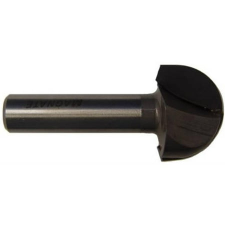 

Magnate 809 Core Box 2 Flute Carbide Tipped Router Bit — 1-1/4 Cutting Diameter; 1/2 Shank Diameter; 7/8 Cutting Length; 5/8 Radius; 2 Shank Length