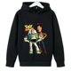 thumbnail image 3 of Conjunto de sudaderas con capucha Lotso para niños, Woody, Buzz Lightyear, sudaderas con capucha de Toy Story de dibujos animados para niños, camisetas y pantalones largos, traje de 2 piezas para niño, 3 of 5