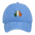 thumbnail image 2 of Ajshakl St Patricks Day Womens Baseball Caps, Irish Vintage Baseball Cap Embroidered Cotton Adjustable Distressed Dad Hat, Blue, 2 of 4