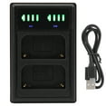 thumbnail image 2 of Camera Battery Charger,Charging Seat Double Fast Plastic Dual Charger LCD Display Battery Charger Top Tier Quality, 2 of 9