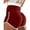 D-Wine Red#A, variant on DODOING Tummy Control Yoga Shorts with Pockets for Women Workout Running Athletic Bike High Waist Activewear Bottoms Butt Lifting Yoga Shorts, Black/ Purple/ Rose Red/ Army Green/ Navy Blue