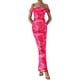 thumbnail image 3 of Vestido PRETTYGARDEN 2025 Verano Maxi Floral Hombros Descubiertos Rosa Talle S, 3 of 5
