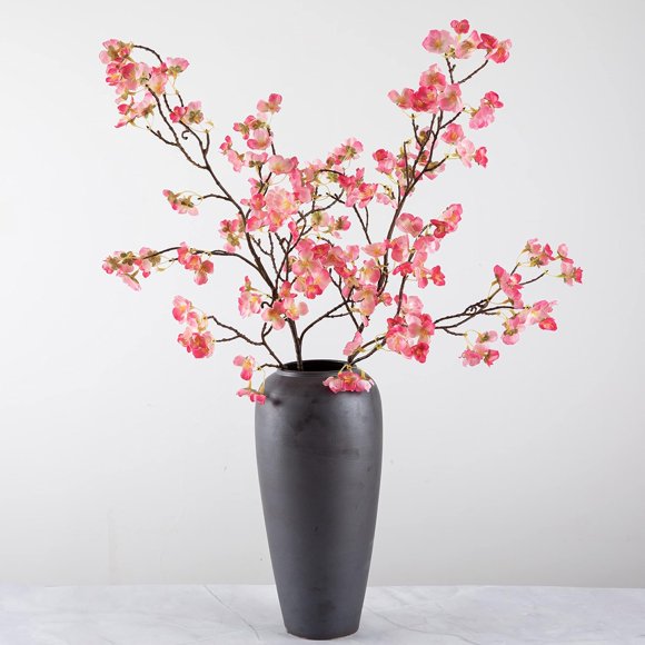 PinesC SereneNest Cherry Blossom Branches Artificial Flowers Spring Decorations for Home Cherry Blossom Flowers Fake Flowers for Decoration Artificial Cherry Blossom Branches (Pink) Pink