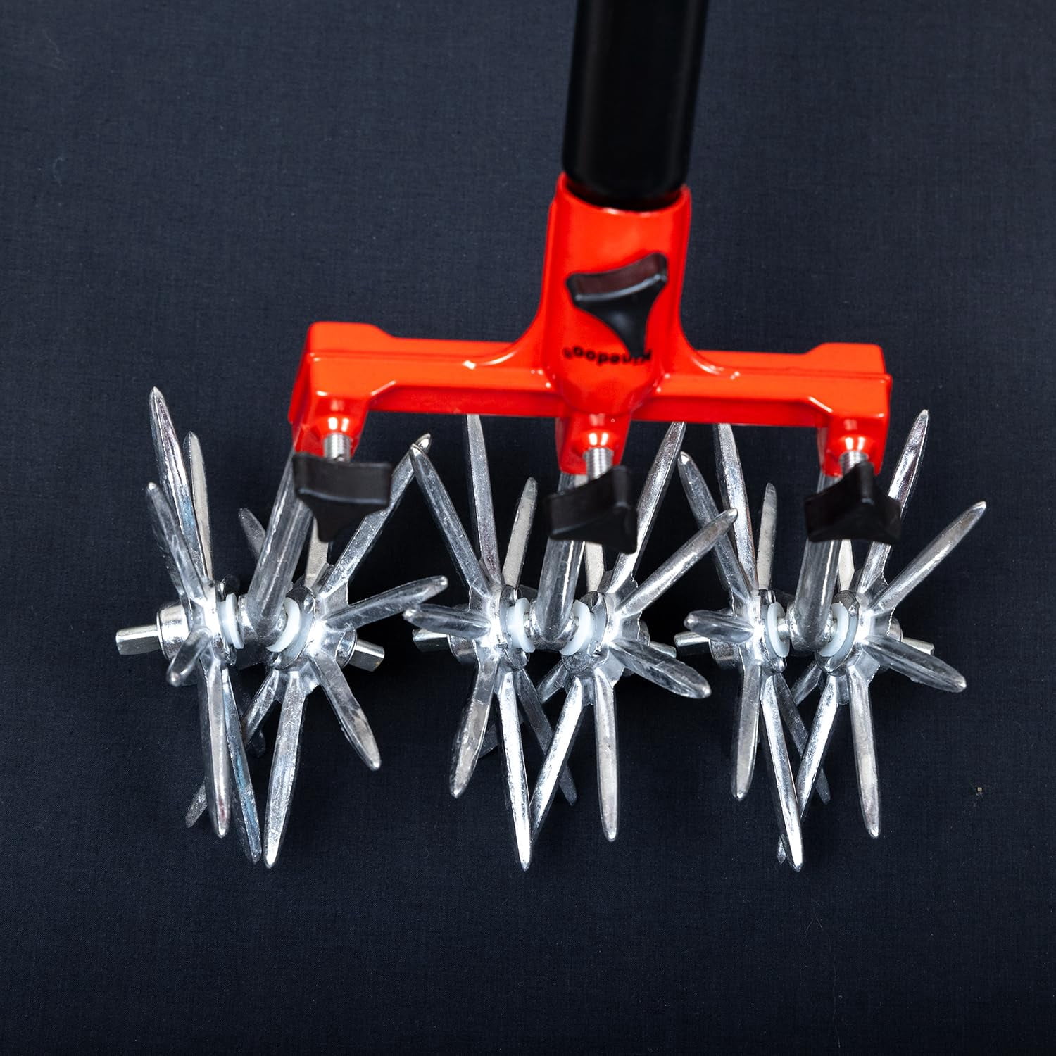 Garden Rotary Adjustable Cultivator Hand Tiller Long Handle Tool For Aerating Weeding Planting And Soil Mixing Or Reseeding Grass Lawn Total Fertilization Weed 55 Inch